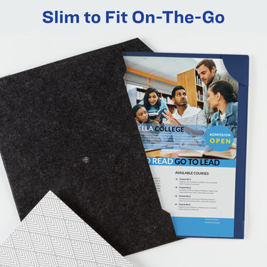 Avery Corner Lock Document Sleeves for 3 Ring Binders, 1 Navy Blue Plastic Sleeve (47838)